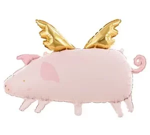 Фольгированный воздушный шар Свинья