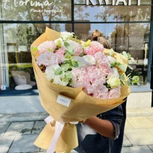 Bukiet “Eustoma pink and white”