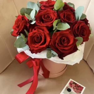 Цветочный ящик "Красные розы"