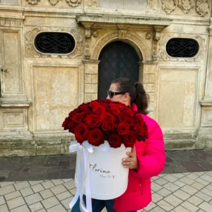 Цветочная коробка "Красная"