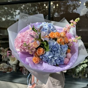 Bouquet #10 with hydrangea and hoary