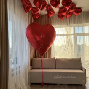 Набор воздушных шаров #207 Сердце XXXL и потолочные шары