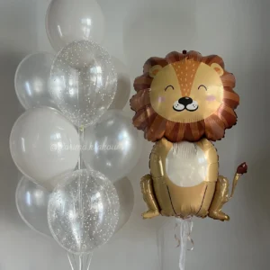 Набор воздушных шаров #130 Воздушный шар «Лев» и букет воздушных шаров
