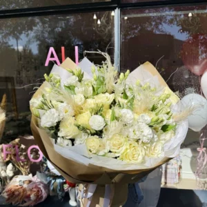 Bouquet #48 rose, eustoma and alstromeria