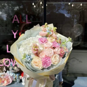 Bouquet #47 hydrangea and gillyflower