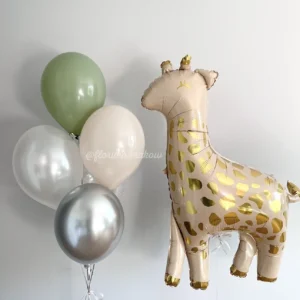 Набор воздушных шаров #159 Жираф и букет из воздушных шаров