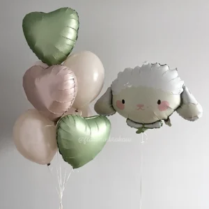 Набор воздушных шаров #187 с воздушным шаром «Овечка»