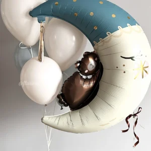 Balloon set #165 Blue Moon balloon and balloon bouquet