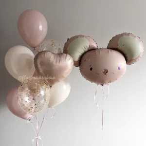 Набор воздушных шаров #171 Воздушный шар-мышь и букет воздушных шаров