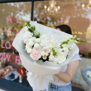 Bouquet #37 with white hydrangea