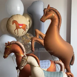 Набор воздушных шаров #221 на день рождения с лошадьми