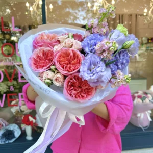 Bouquet #26 eustoma and peony rose Xpression