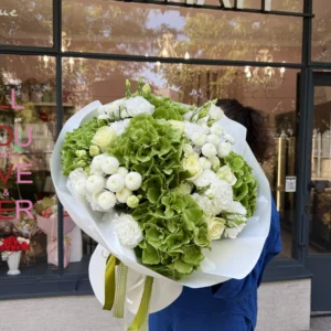 Bouquet #42 with green hydrangea