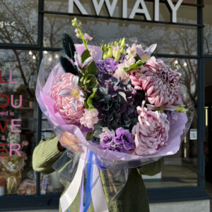 Bouquet #56 with hydrangea and eustoma