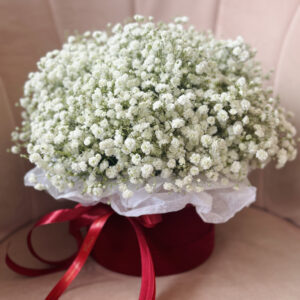 Цветочный ящик #11 из белого гипса