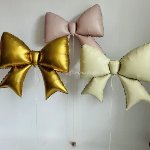 Фольгированные воздушные шары с бантами
