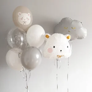 Набор воздушных шаров #290 «Белый медведь и облако»