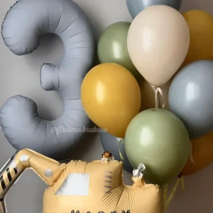 #313 Balloon Set with Excavator