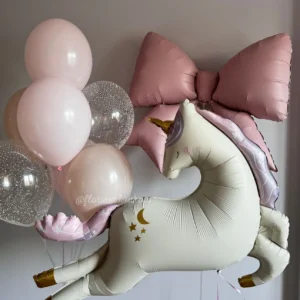 Balloon Set #321 with Unicorn and Bow