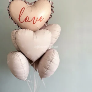 Букет из воздушных шаров #343 с сердечком LOVE