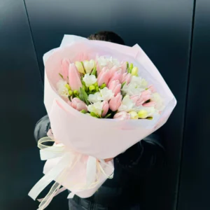 Букет #92: тюльпаны и фрезии